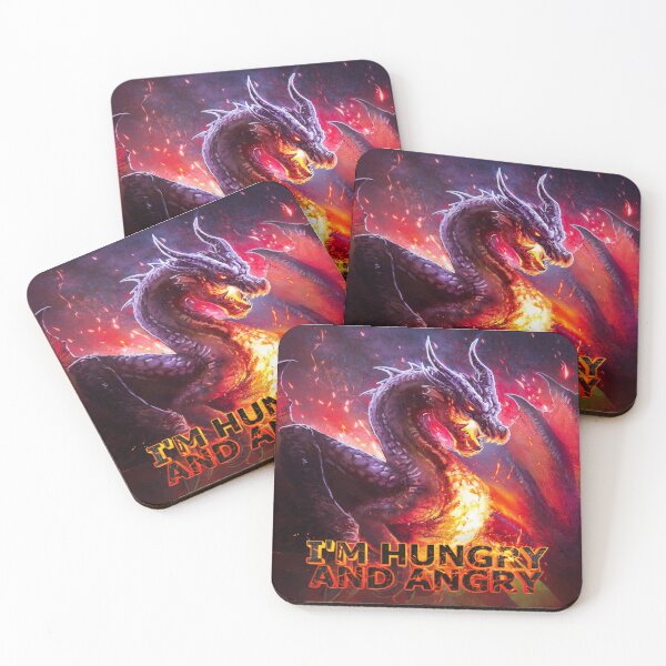 Item preview, A hungry and angry dragon breathes fire designed and sold by ArtistDrawing.