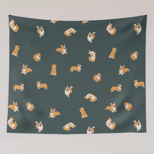 Item preview, Corgi Print #2 (Dark) designed and sold by ballantynero.