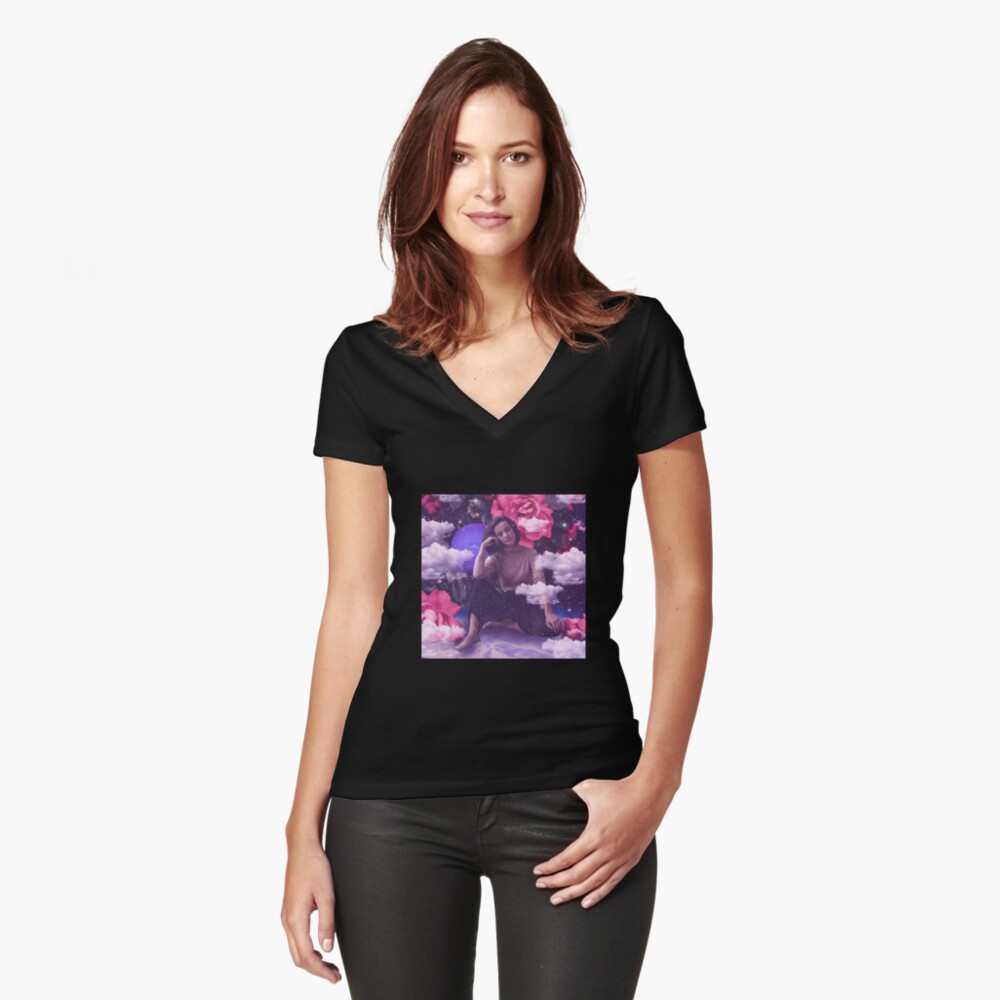 Item preview, Fitted V-Neck T-Shirt designed and sold by RiddhiShah.
