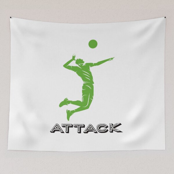 Item preview, Volleyball attack moment designed and sold by Trianglegreen.