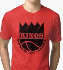 Kansas City Kings Omaha Tri-blend T-Shirt