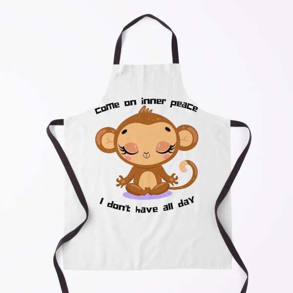 Item preview, Funny Come On Inner Peace I Don't Have All Day Meditation cute animals,funny monkey designed and sold by selfesteeem.