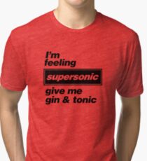 Oasis - Supersonic Lyrics design Tri-blend T-Shirt