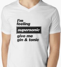 Oasis - Supersonic Lyrics design Men's V-Neck T-Shirt