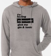 Oasis - Supersonic Lyrics design Lightweight Hoodie