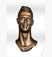 Cristiano Ronaldo Statue/Bust Poster