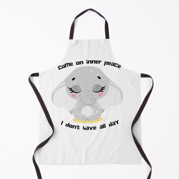 Item preview, Funny Come On Inner Peace I Don't Have All Day Meditation cute animals funny elephant meditate designed and sold by selfesteeem.