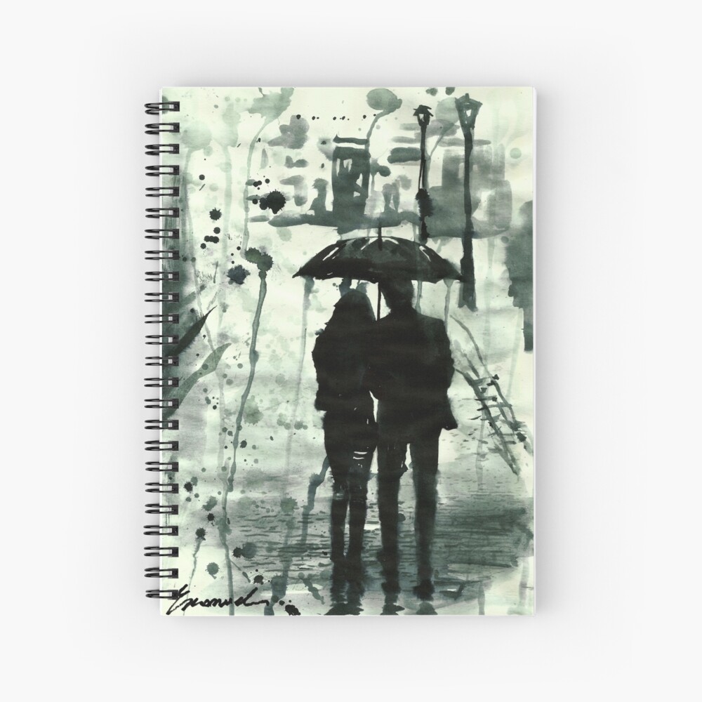 Young couple walking embracing. sketch to line drawn by hand, isolated on  white background. | CanStock