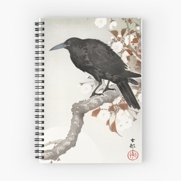 Item preview, A crow and the full moon by Ohara Koson designed and sold by see-the-fox.
