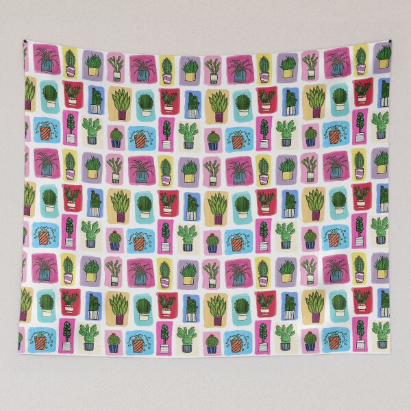 Item preview, colour block cacti designed and sold by dorisandfred.
