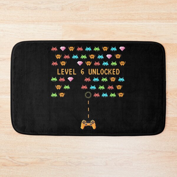 Item preview, Level 6 Unlocked - Video Gamer celebrates 6th Birthday designed and sold by Rhu Creations.