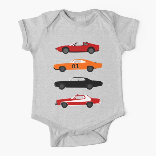 The Car's The TV Star Short Sleeve Baby One-Piece