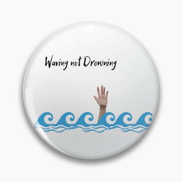 Item preview, Waving Not Drowning | Beach | Waves | Swimming designed and sold by CosmicStory.