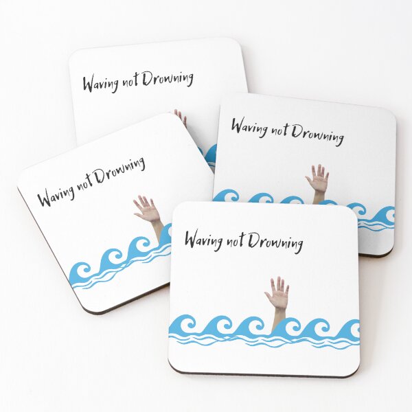 Item preview, Waving Not Drowning | Beach | Waves | Swimming designed and sold by CosmicStory.