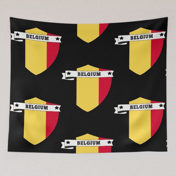 Item preview, belgium COUNTRY SHIELD, MINIMALIST belgium FLAG, I LOVE belgium , BORN IN belgium , belgium flag bad designed and sold by Maureen2420338.