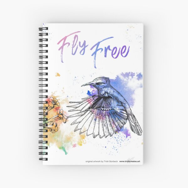 Hummingbird Journal, Hardcover Diary, Spiral Notebook, Original