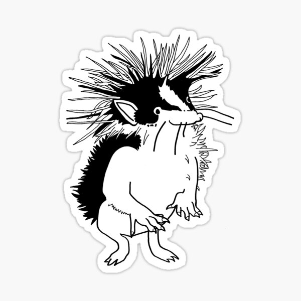 Yellow-Streaked Tenrec Sticker