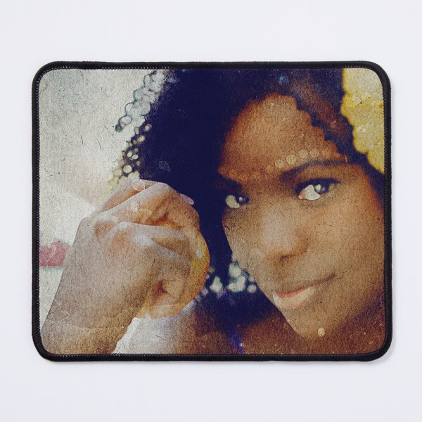 Item preview, Smiling African Woman With Flower designed and sold by IAmPhilberticus.