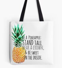 Be a Pineapple Plain Tote Bag