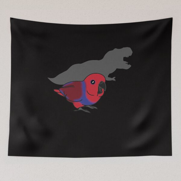 Item preview, Cute T-rex female eclectus parrot doodle designed and sold by FandomizedRose.