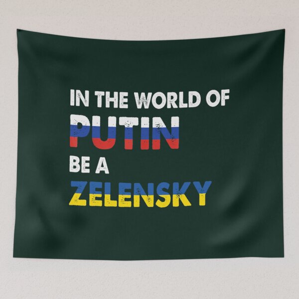 Item preview, In a World of Putins Be a Zelensky - Cлава Україні Slava Ukrayini - Slava Ukraini - Ukraini Glory to          designed and sold by Thresholds.