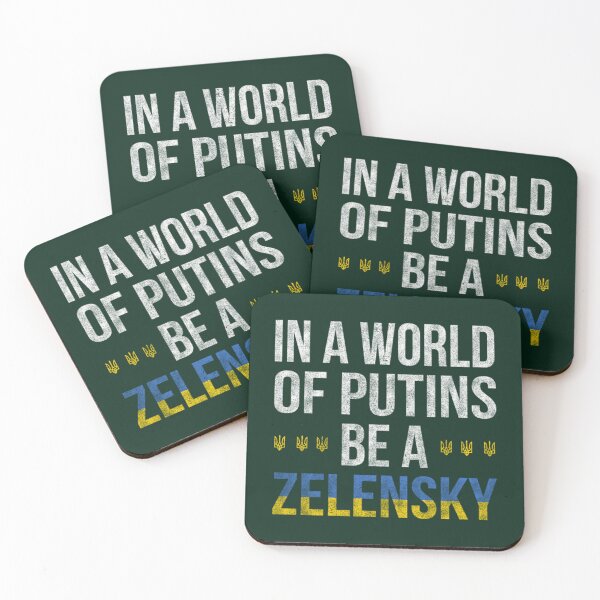 Item preview, In a World of Putins Be a Zelensky - Cлава Україні Slava Ukrayini - Slava Ukraini - Ukraini Glory to       designed and sold by Thresholds.