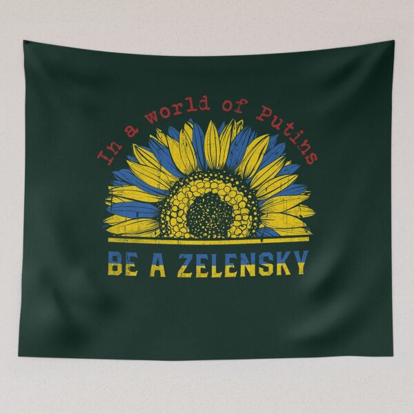 Item preview, In A World Of Putins Be A Zelensky Vintage Ukraine Sunflower    designed and sold by Thresholds.