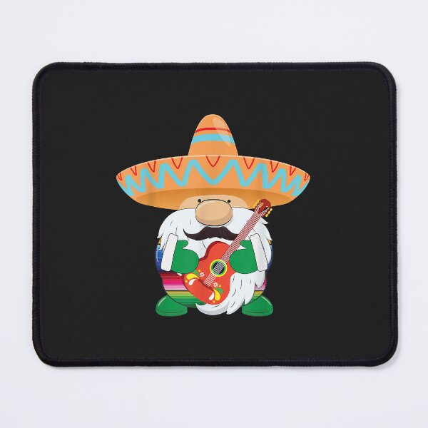 Item preview, Cinco De Mayo Mexican Gnome Wearing Sombrero Holding Guitar designed and sold by virnmjan.