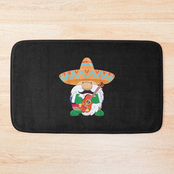 Item preview, Cinco De Mayo Mexican Gnome Wearing Sombrero Holding Guitar designed and sold by virnmjan.