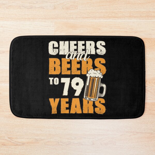 Item preview, Cheers and Beers to 79 years, funny birthday gift designed and sold by HeavyStyle.