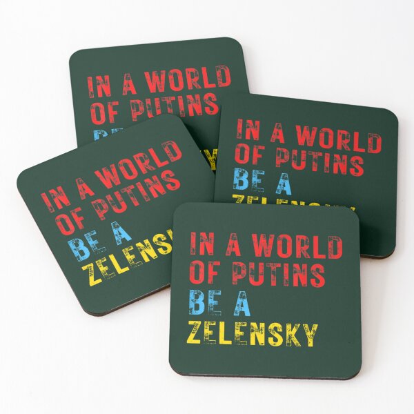 Item preview, Support Ukraine In A World Of Putins Be A Zelensky - Cлава Україні Slava Ukrayini - Slava Ukraini -   designed and sold by Thresholds.