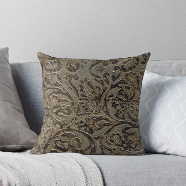 Item preview, Olive & Brown Tooled Leather Pattern designed and sold by TheGhostTown.