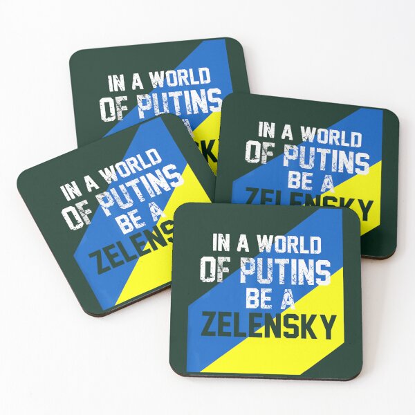 Item preview, Support Ukraine In A World Of Putins Be A Zelensky - Cлава Україні Slava Ukrayini - Slava Ukraini -    designed and sold by Thresholds.