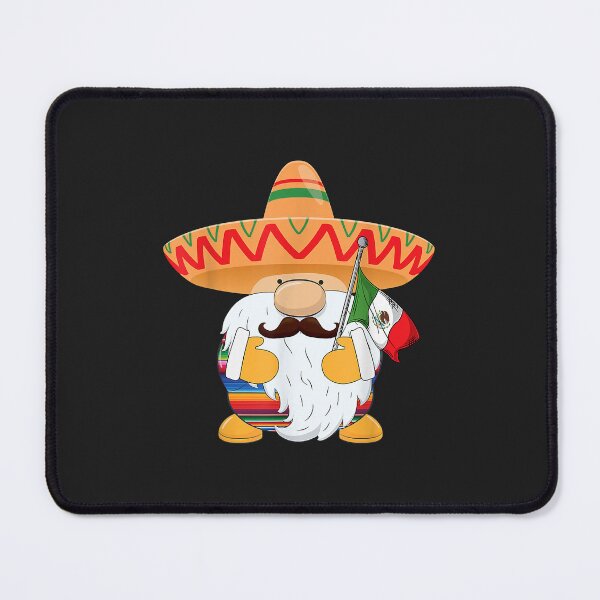 Item preview, Cinco De Mayo Mexican Gnome Wearing Sombrero Mexican Flag designed and sold by virnmjan.