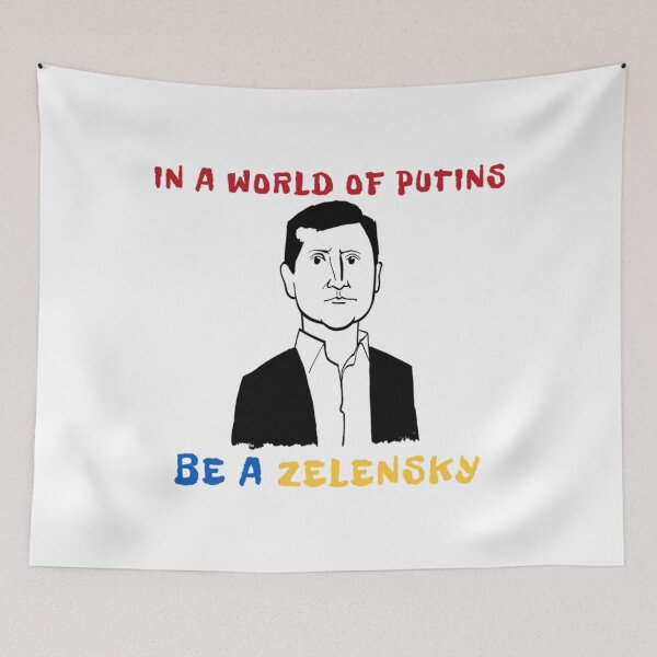 Item preview, Support Ukraine, In A World Of Putins Be A Zelensky, FCK PTN   designed and sold by Thresholds.