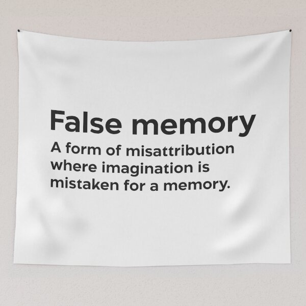 Item preview, False memory black designed and sold by EdimQuotes.