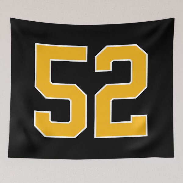 Item preview, Yellow Number 52 lucky sports jersey fifty two designed and sold by HeavyStyle.