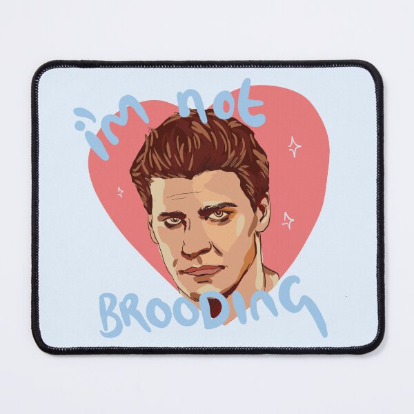 Item preview, Angel "I'm not brooding" design designed and sold by Spicysadnessgal.