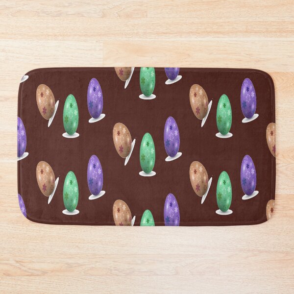 Item preview, Floral Easter eggs on brown designed and sold by tetibright.