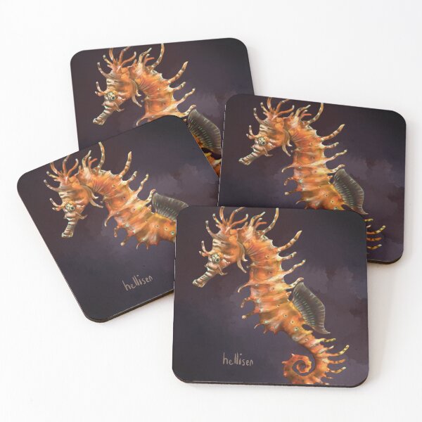 Item preview, Orange Seahorse designed and sold by cat-hellisen.
