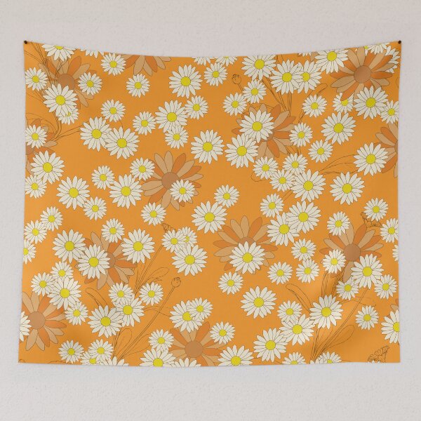 Item preview, retro daisy pattern designed and sold by cult-andromeda.