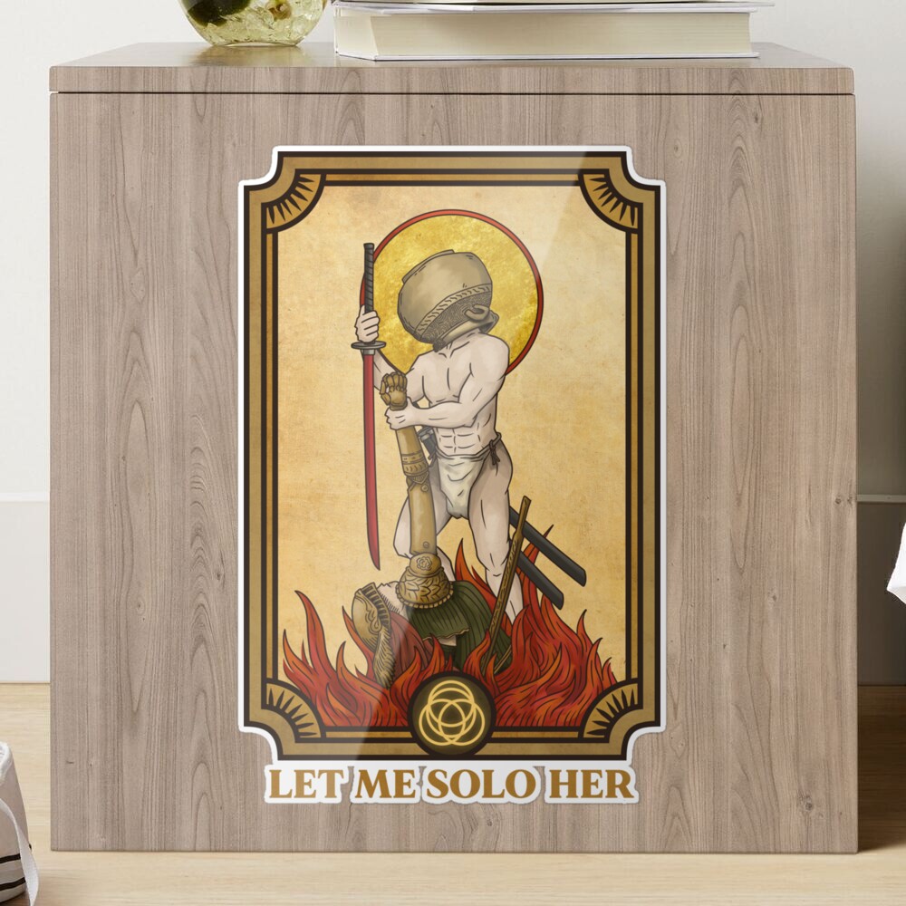 LET ME SOLO HER Jar Head Warrior Tarot Card Sticker for Sale by Lakisha's  Design