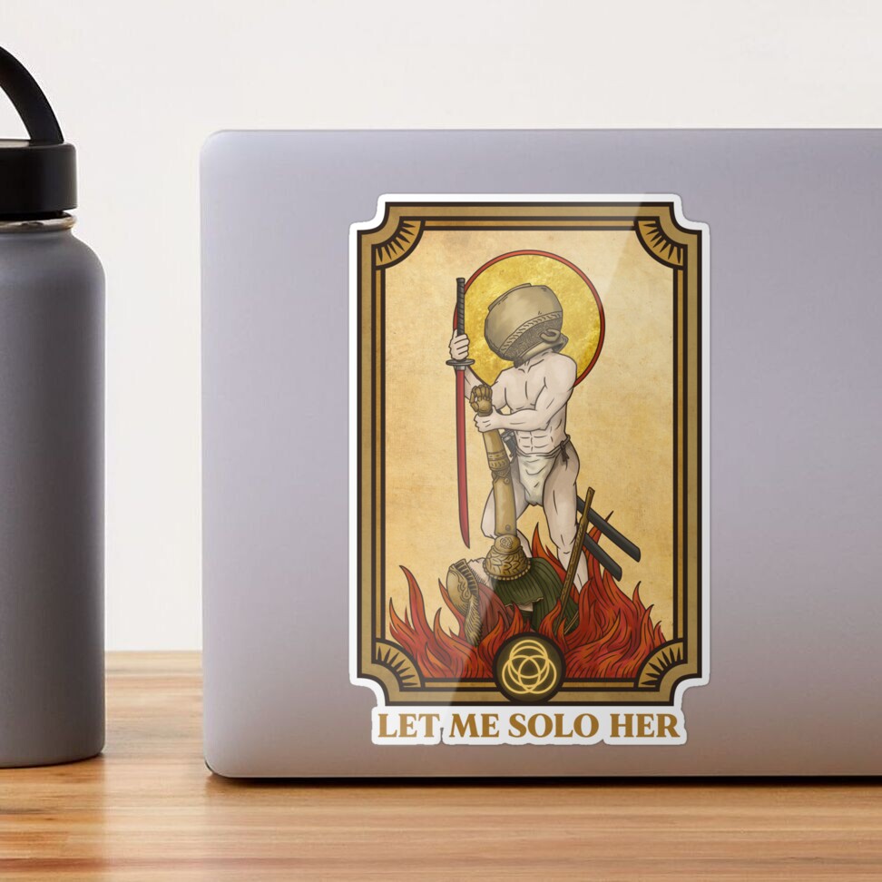 LET ME SOLO HER Jar Head Warrior Tarot Card Poster for Sale by Lakisha's  Design