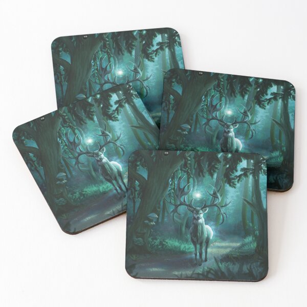 Item preview, Enchanted Deer Night designed and sold by DesignsbyRiikka.