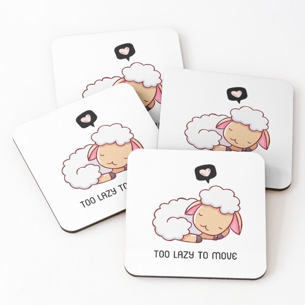 Item preview, Too Lazy To Move - Cute Lazy Sheep Sleeping designed and sold by bsrishika.