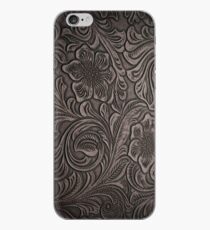 Distressed Smoky Tooled Leather iPhone Case