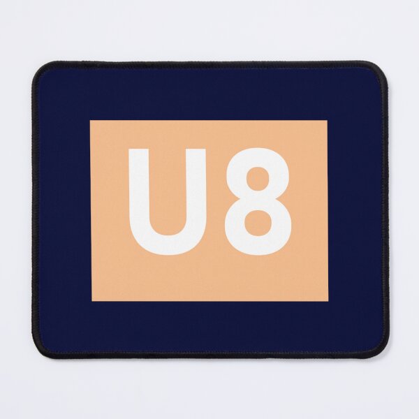 Item preview, Berliner U-Bahn Liniensymbole U8   designed and sold by WallArtyz.
