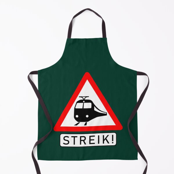Item preview, Deutsche Oberleitungskreuzung „Streik“-Schild   designed and sold by WallArtyz.