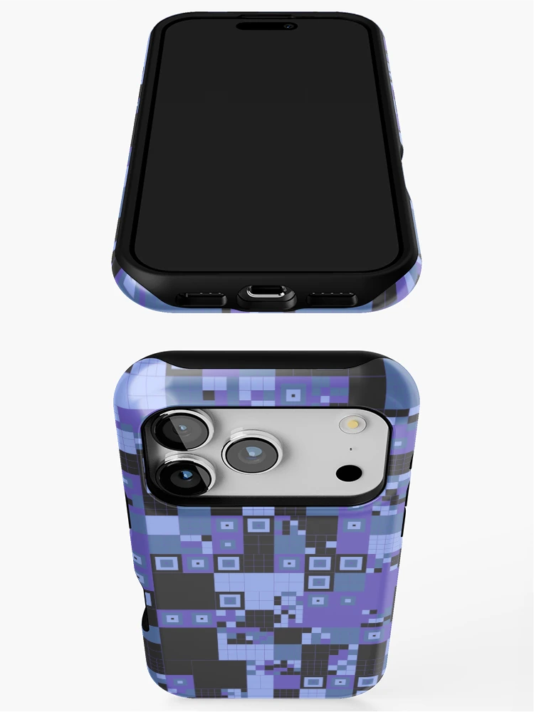 Thumbnail 3 of 4, iPhone Case, Squares 10 designed and sold by genpythonart.