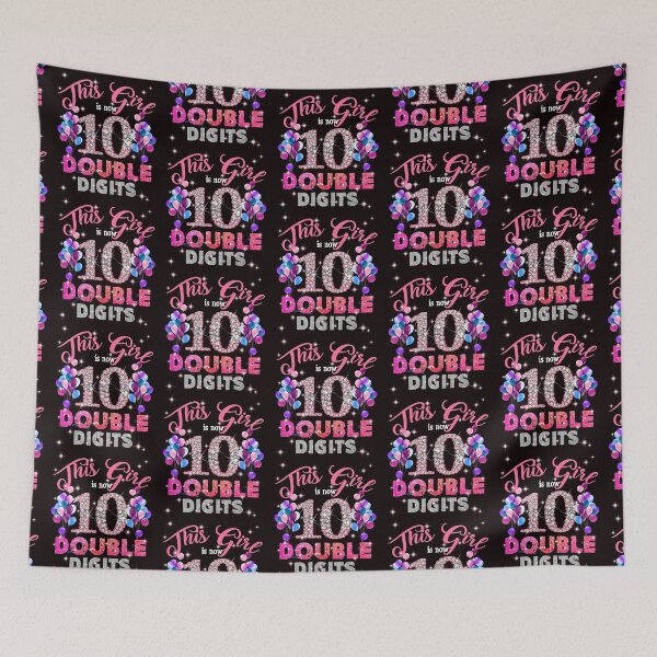 Item preview, 10th Birthday Gifts Shirt This Girl Is Now 10 Double Digits designed and sold by ElnaTillman.